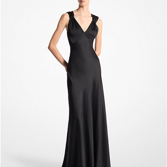 Micheal‎ kors collection satin charmeuse Bias Gown dress